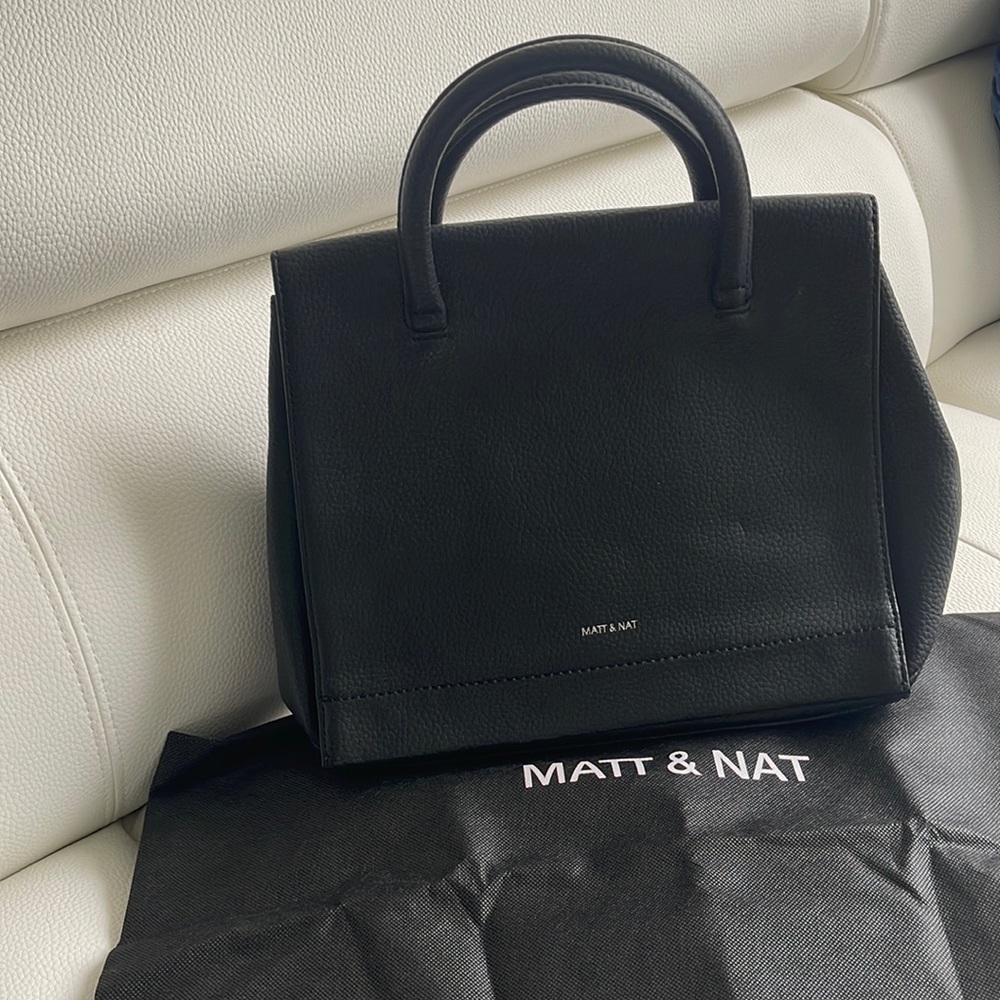 Matt & Nat new black purse, black with small front imperfection.